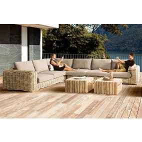 Loungeset FFF Wicker Giant Sil Apple Bee